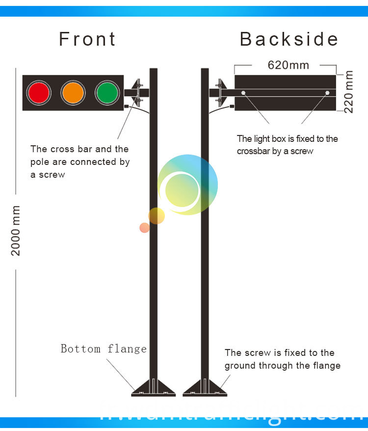 feu de signalisation directionnel pole_05 directional traffic light pole_05